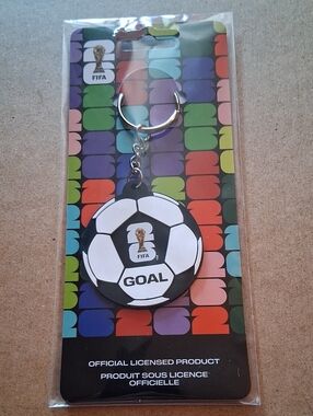 FIFA Soccer Ball Keychain - Black & White